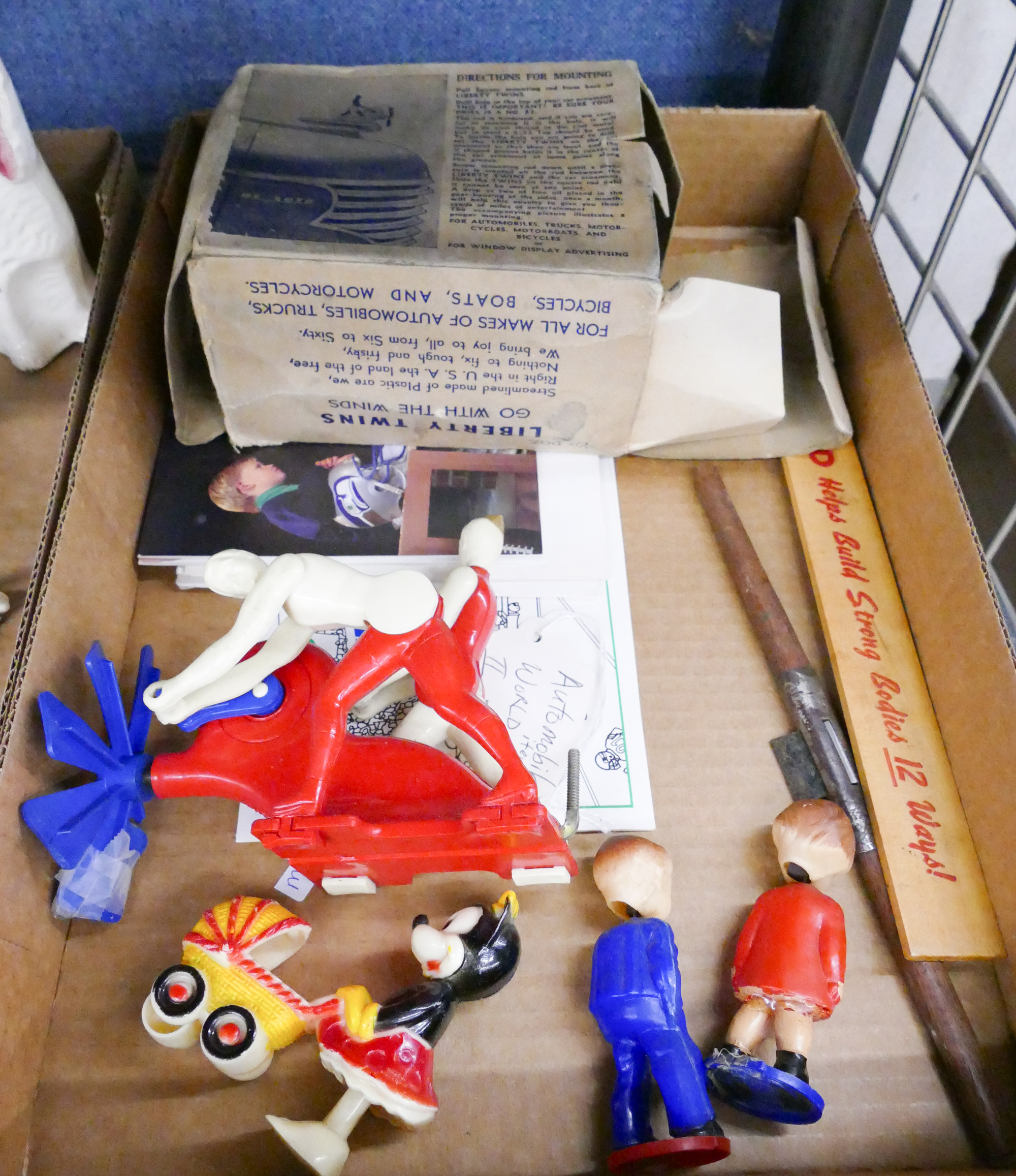 2 Boxes Vintage Animal Figures &