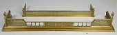 2 BRASS AESTHETIC MOVEMENT FEN