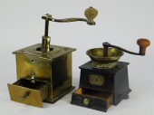 2 BRASS & CAST IRON TABLE TOP