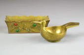 (2) BRASS CONTAINERSIncluding