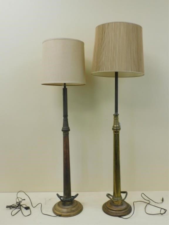 (2) BRASS FIRE NOZZLE FLOOR