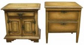 (2) BRAZILIAN PAINTED BEDSIDE
