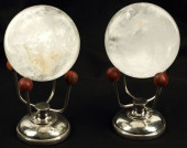 (2) BRAZILIAN ROCK CRYSTAL SPH