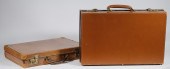 (2) BRITISH LEATHER ATTACHE CA