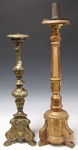 (2) BRONZE &AMP; GILTWOOD CHURCH