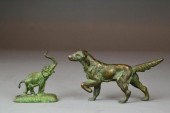 (2) Bronze Animalier Figures P