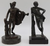 (2) BRONZE GRAND TOUR FIGURES