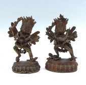 2 BRONZE HINDU DEITIES: 2- Bro