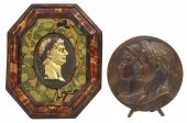 (2) BRONZE RELIEF PLAQUES NAPO