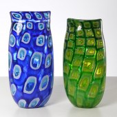 (2) BRYAN GOLDENBERG ART GLASS