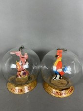 2 BUBBLE BANKSca. 1940s; both