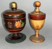 2 BUCHER FAMILY TYPE WOOD TURN
