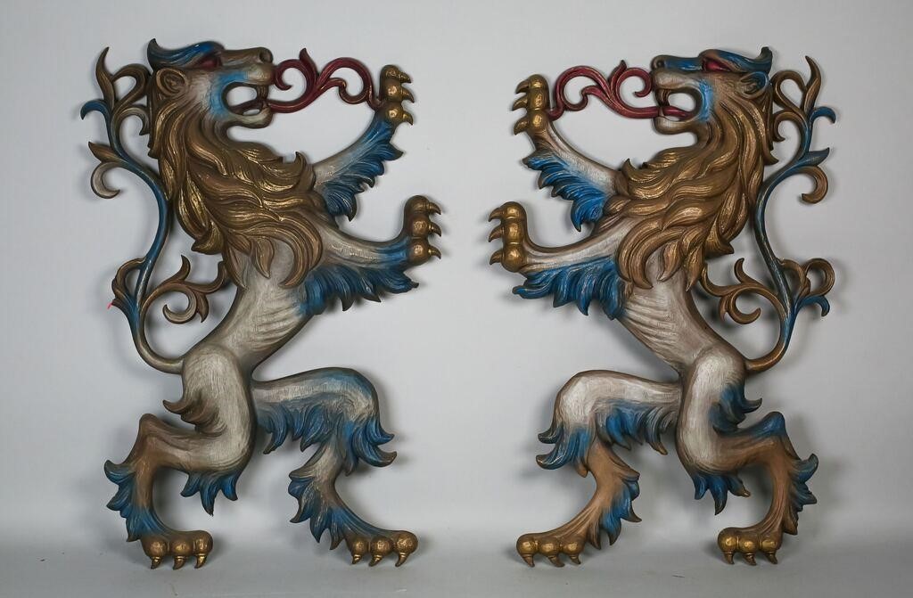 2 BURWOOD PRODUCTS RAMPANT LION