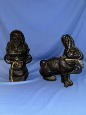 2 CAKE MOLDS - BUNNY 11"TALL,