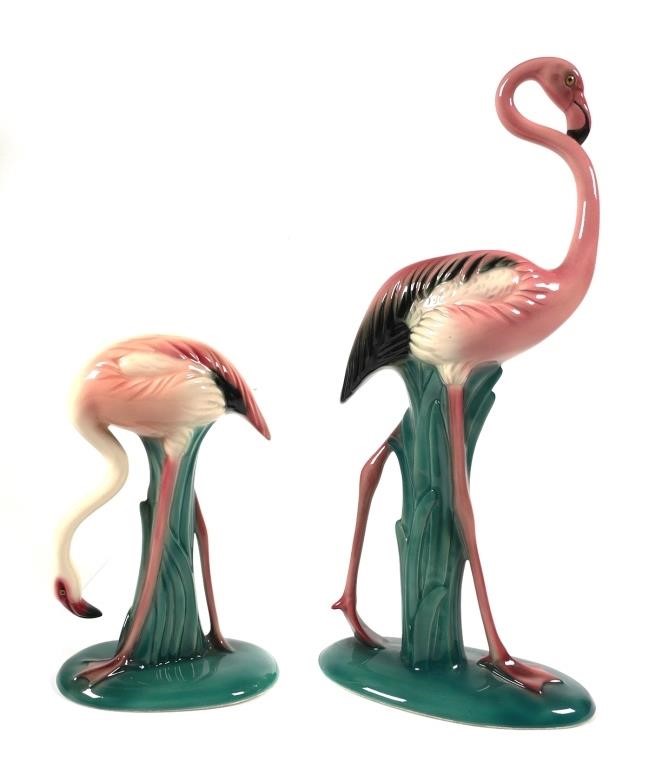 (2) CALIFORNIA POTTERY PINK