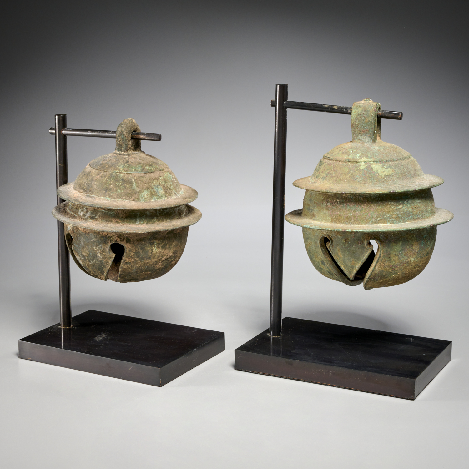 (2) CAMBODIAN KHMER BRONZE ELEPHANT