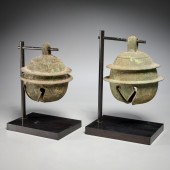 (2) CAMBODIAN KHMER BRONZE ELE