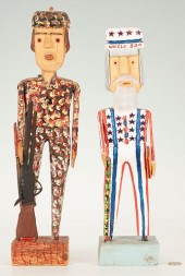 2 CARL MCKENZIE FIGURES, UNCLE