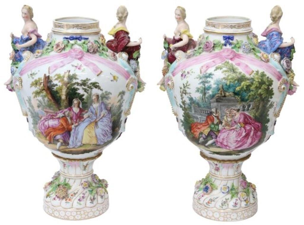 (2) CARL THIEME MEISSEN STYLE