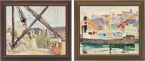 2 CARL VON HANNO PAINTINGS,