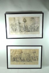 2 CARLO LASINIO ENGRAVINGSTwo