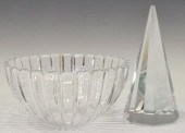 (2) CARTIER CRYSTAL OBELISK &