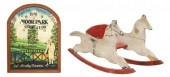 2) CARVED & PAINTED WOOD ROCKI