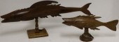 2 CARVED WOODEN PITCAIRN ISLAN