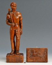 2 CARVED WPA RELATED ITEMS1st