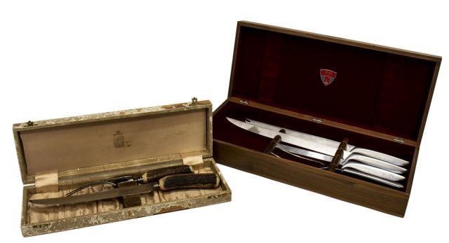 (2) CARVING SETS, GERBER MODERN