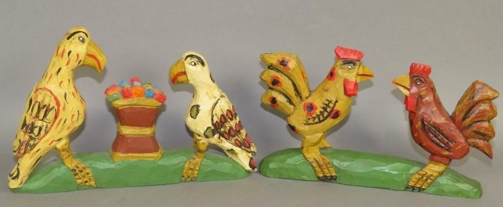 2 CARVINGS BY DAN & DONNA