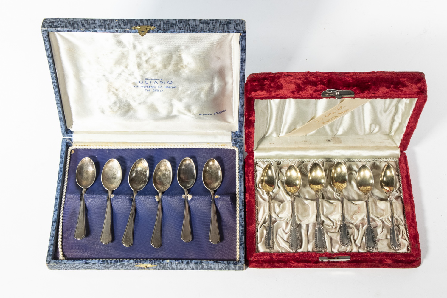 (2) CASED SETS OF SILVER