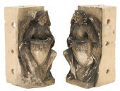 (2) CAST GARDEN STATUARY, ANGE