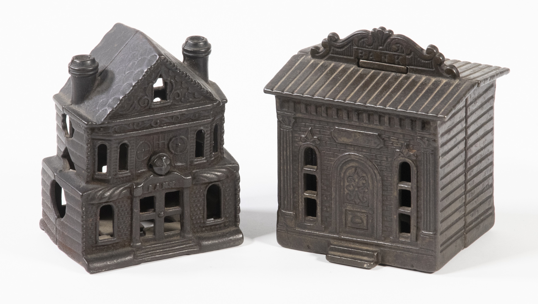 (2) CAST IRON BUILDING FORM STILL