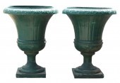 (2) CAST IRON CAMPANA-FORM GAR