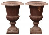 (2) CAST IRON CAMPANA-FORM GAR