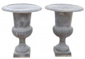 (2) CAST IRON GARDEN CAMPANA-F