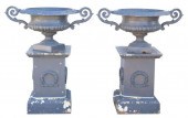 (2) CAST IRON HANDLED GARDEN U