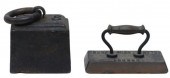 (2) CAST IRON HORSE TETHER WEI
