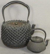 2 CAST IRON JAPANESE TEAKETTLE