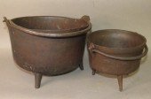 2 CAST IRON KETTLESca. 1730-18