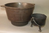2 CAST IRON KETTLESca. 1750 &