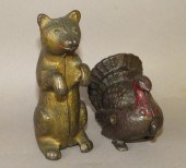 2 CAST IRON PENNY BANKSca. 190