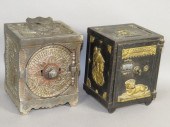 2 CAST IRON SAFE BANKSca. 1897