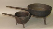 2 CAST IRON SKILLETSca. 1780-1