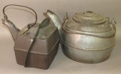 2 CAST IRON TEA KETTLESca. 187