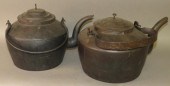 2 CAST IRON TEA KETTLESca. 182