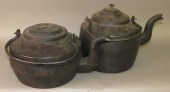 2 CAST IRON TEA KETTLESca. 183