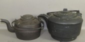 2 CAST IRON TEAKETTLESca. 1850