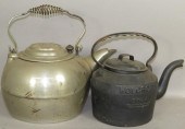 2 CAST IRON TEAKETTLESca. 1890